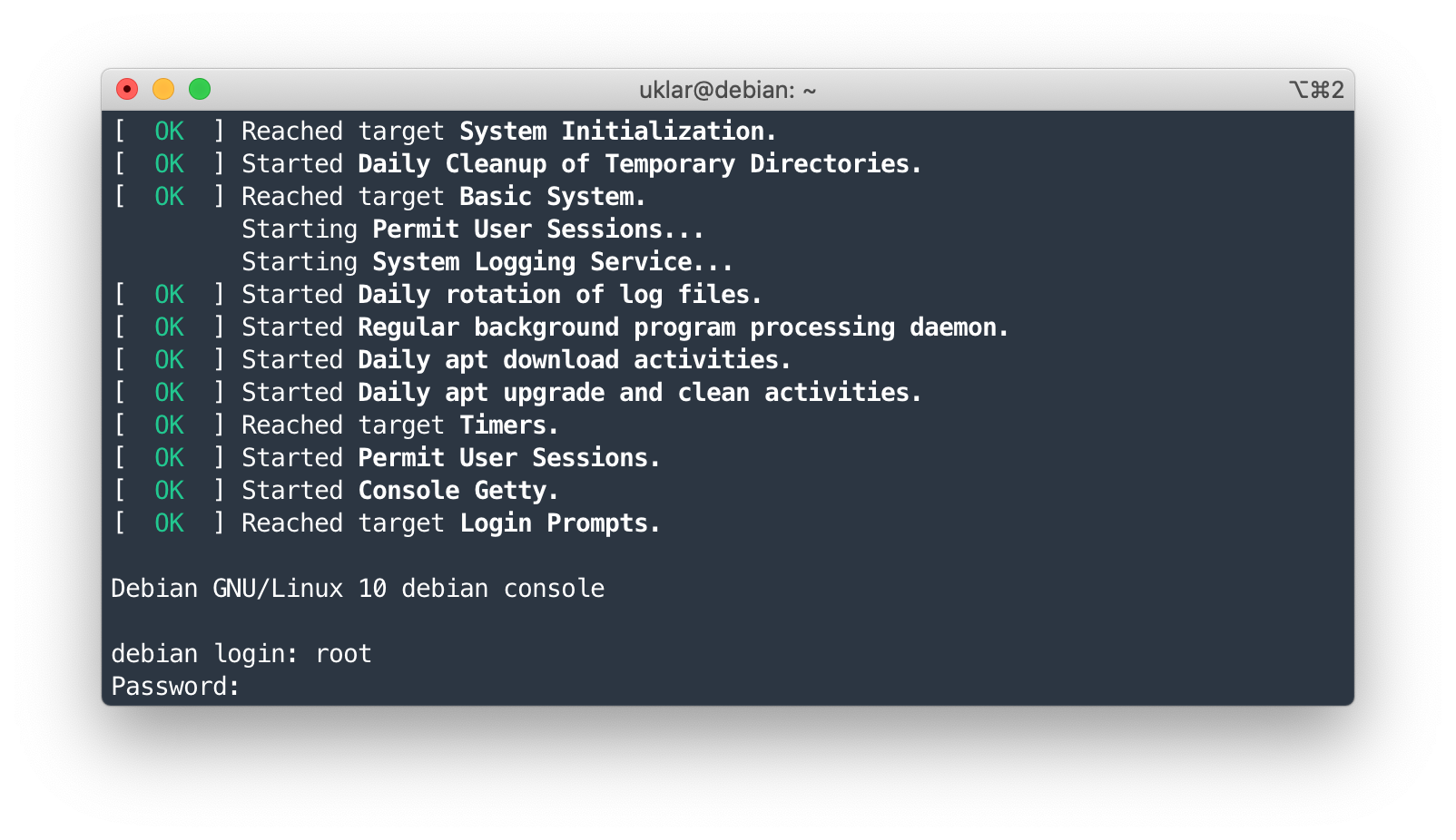 systemd-nspawn-login-root